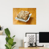 Bodding - traditioneel Belgisch dessert Poster (Thuiskantoor)