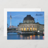 Bode Museum en Fernsehturm in Berlijn Briefkaart (Voorkant / Achterkant)