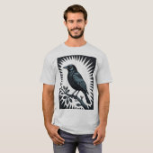 Bode van de Halo Raaf Illustratie T-shirt (Voorkant volledig)
