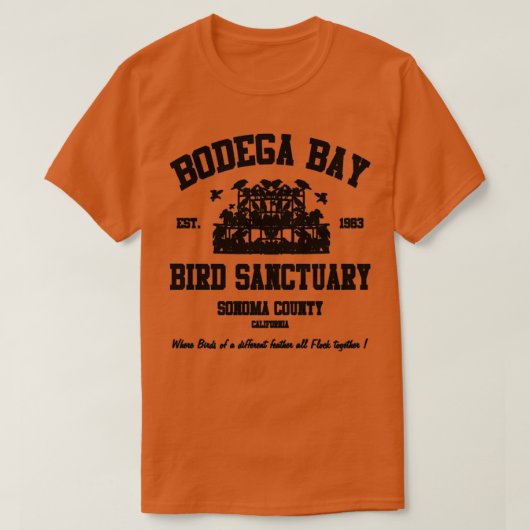 BODEGA BAY BIRD SANCTUARY T-SHIRT (Design voorkant)