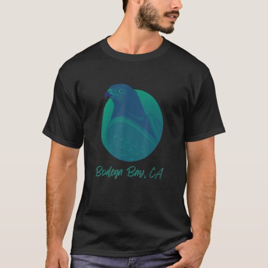 Bodega Bay Ca Osprey Zee Groene Raptor Oceaanvogel T-shirt (Voorkant)
