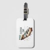 Bodega Bay California Souvenir Gift Bagagelabel (Voorkant (verticaal))