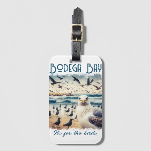 Bodega Bay California Souvenir Gift Bagagelabel (Voorkant (verticaal))