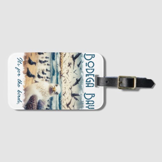 Bodega Bay California Souvenir Gift Bagagelabel (Voorkant (horizontaal))