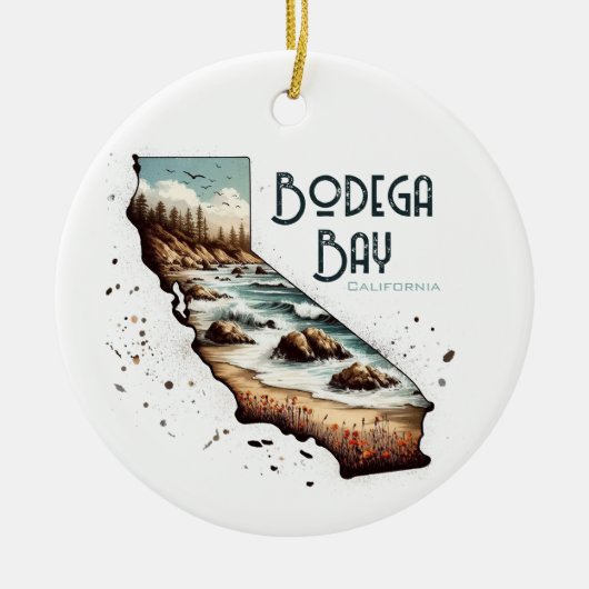 Bodega Bay California Souvenir Gift Keramisch Ornament (Voorkant)