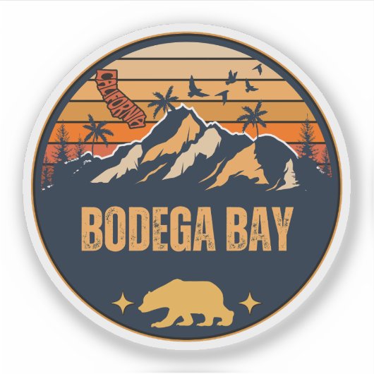 Bodega Bay, Californië Sticker (Voorkant)