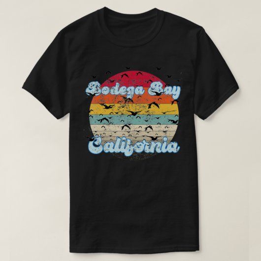 Bodega Bay in Californië zijn vogels niet echt1 T-shirt (Design voorkant)