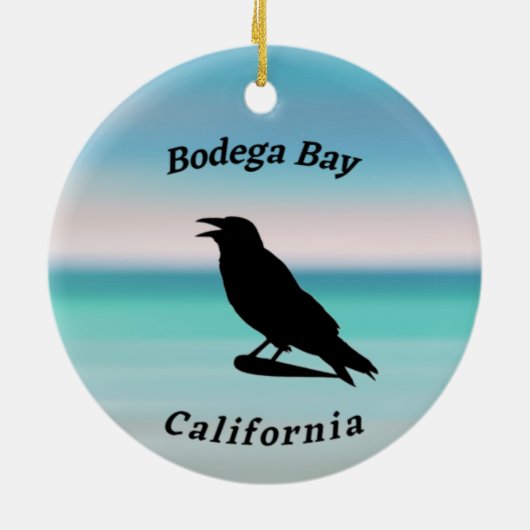 Bodega Bay Souvenir Ceramic Ornament (Achterkant)