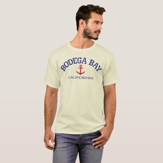 Bodega Bay Tan T-shirt (Voorkant volledig)