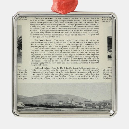 Bodega, Californië Metalen Ornament (Voorkant)