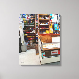 Bodega Cat Canvas Afdruk