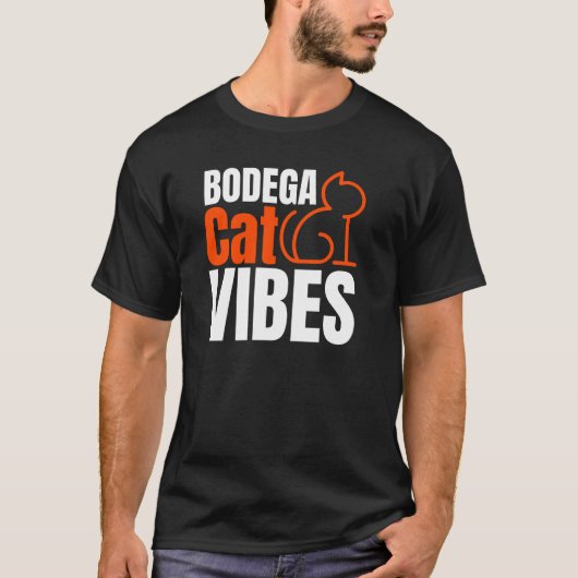 Bodega Cat Vibes T-shirt (Voorkant)
