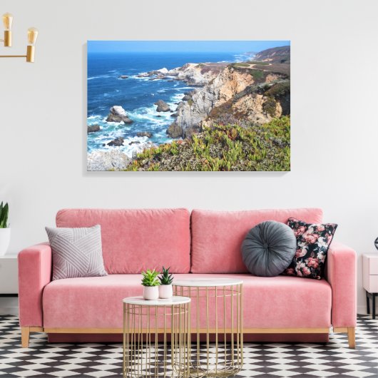 Bodega Head Rugged Coast and Trail Canvas Afdruk (Insitu (Woonkamer))