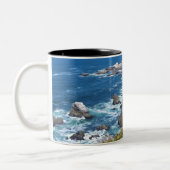 Bodega Head Rugged Coast and Trail Tweekleurige Koffiemok (Links)