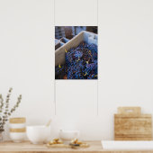 Bodega Marques de Riscal wijnmakerij, druiven Poster (Keuken)