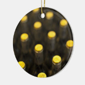 Bodega Marques de Riscal wijnmakerij, flessen wijn Keramisch Ornament (Links)