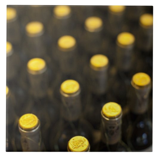Bodega Marques de Riscal wijnmakerij, flessen wijn Tegeltje (Voorkant)