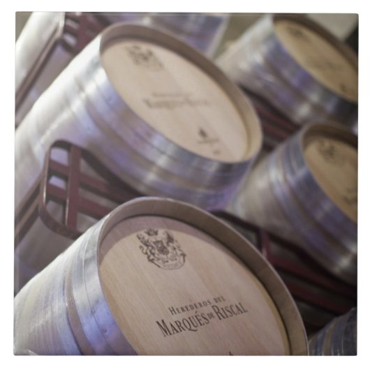 Bodega Marques de Riscal wijnmakerij, wijnkelder Tegeltje (Voorkant)