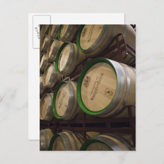 Bodega Marques de Riscal winery, wijnkelder Briefkaart (Voorkant / Achterkant)