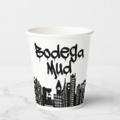 Bodega Mud Coffee Cup - black marker versie Papieren Bekers (Voorkant)