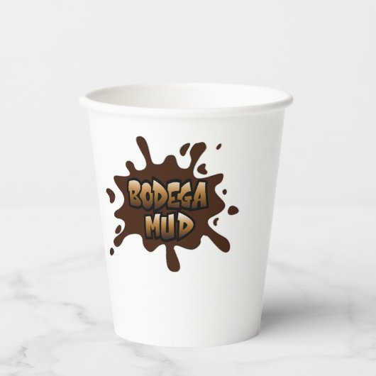 Bodega Mud Coffee Cup - Koffie morsen Papieren Bekers (Voorkant)