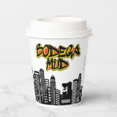 Bodega Mud Coffee Cup Papieren Bekers (Achterkant)