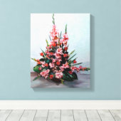 Bodegón de flores canvas afdruk (Insitu (Houten vloer))