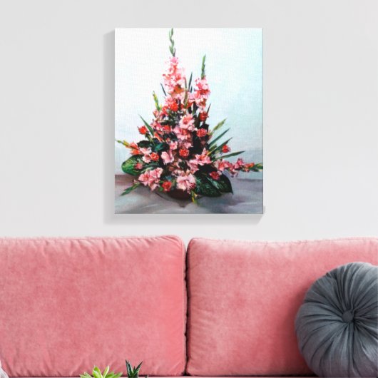 Bodegón de flores canvas afdruk (Insitu (Woonkamer))