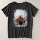 Bodegón de flores grote maat t-shirt (Design achterkant)