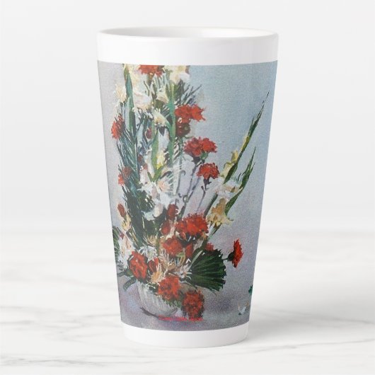 Bodegón de flores latte mok (Voorkant)