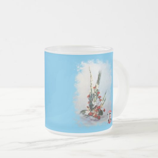 Bodegón de flores matglas koffiemok (Voorkant rechts)