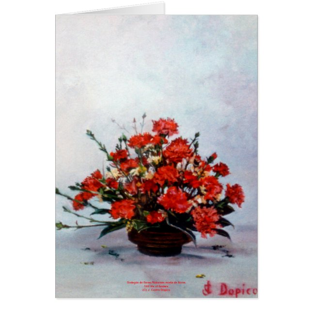 Bodegón de flores/Still life of flowers (Voorkant)