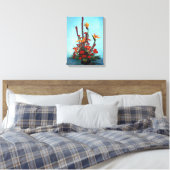 Bodegón de flores/Still life of flowers Canvas Afdruk (Insitu (Slaapkamer))