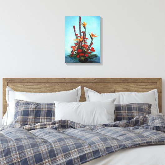 Bodegón de flores/Still life of flowers Canvas Afdruk (Insitu (Slaapkamer))
