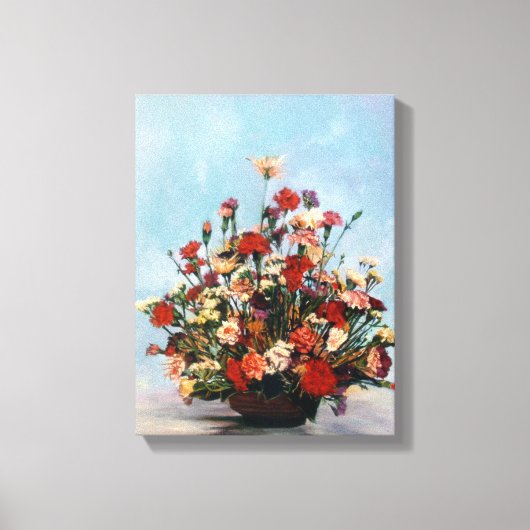 Bodegón de flores/Still life of flowers Canvas Afdruk (Voorkant)
