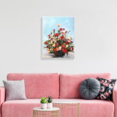 Bodegón de flores/Still life of flowers Canvas Afdruk (Insitu (Woonkamer))