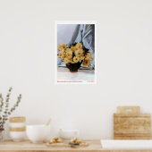 Bodegón de flores/Still life of flowers Poster (Keuken)