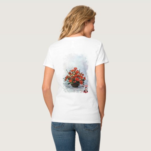 Bodegón de flores t-shirt (Achterkant volledig)