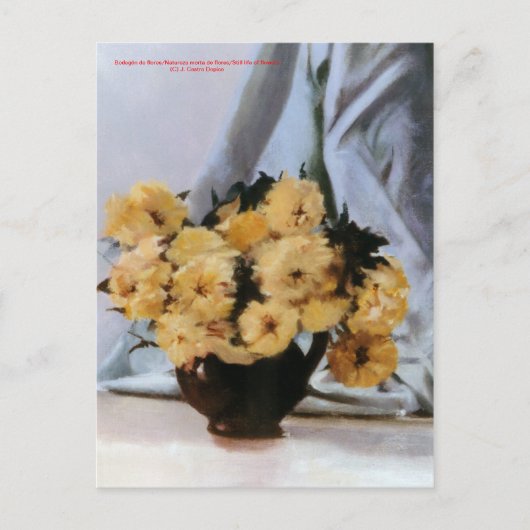 Bodegón de flores/Toch leven bloemen Briefkaart (Voorkant)
