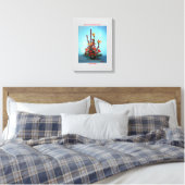 Bodegón de flores/Toch leven bloemen Canvas Afdruk (Insitu (Slaapkamer))