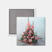 Bodegón de flores/Toch leven bloemen Magneet (Voorkant / Achterkant)