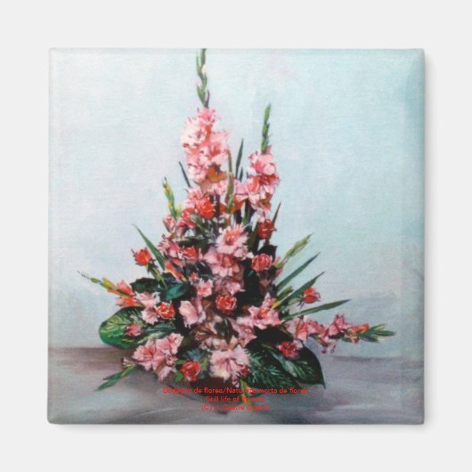 Bodegón de flores/Toch leven bloemen Magneet (Voorkant)