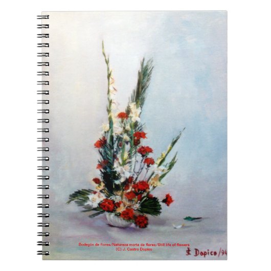 Bodegón de flores/Toch leven bloemen Notitieboek (Voorkant)