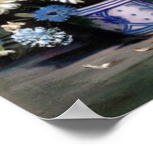 Bodegón de flores/Toch leven bloemen Poster (Hoek)