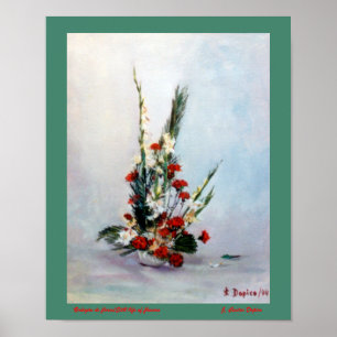 Bodegón de flores/Toch leven bloemen Poster