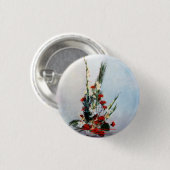 Bodegón de flores/Toch leven bloemen Ronde Button 3,2 Cm (Voorkant /achterkant)