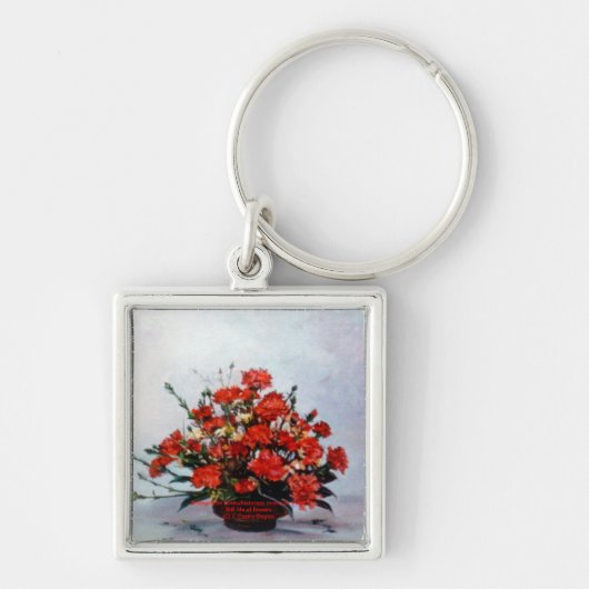 Bodegón de flores/Toch leven bloemen Sleutelhanger (Voorkant)