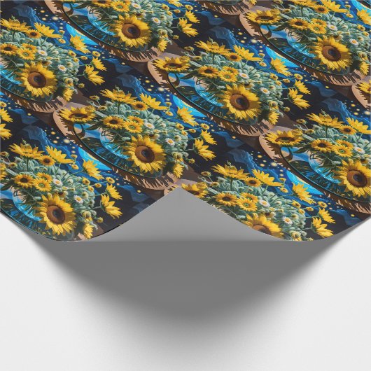 Bodegón Flores y Noche 1 - 001 Cadeaupapier (Hoek)