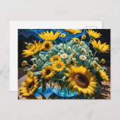 Bodegón Flores y Noche 1 - 001 Feestdagenkaart (Voorkant / Achterkant)