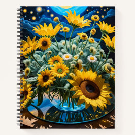 Bodegón Flores y Noche 1 - 001 Notitieboek